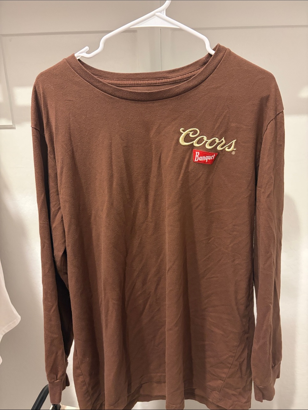 Coors Banquet Brown Long Sleeve Men's Tee